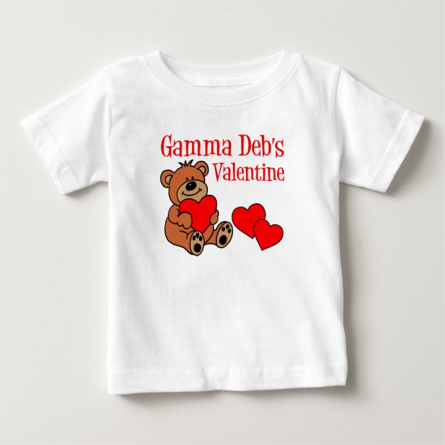 Gamma Deb's Custom Valentine Baby T-Shirt (Front)
