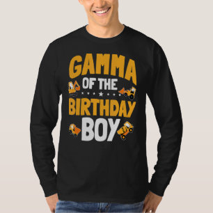 Gamma Of The Birthday Boy Construction Worker Bday T-Shirt