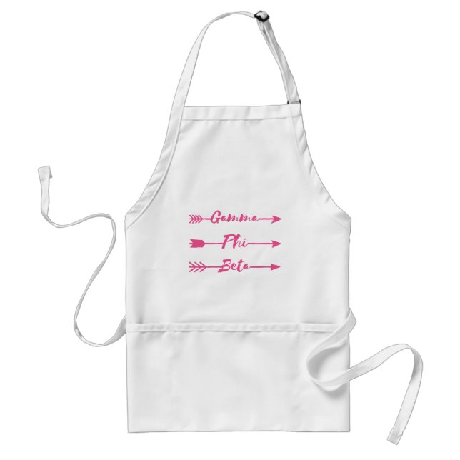 Gamma Phi Beta Arrow Adult Apron (Front)