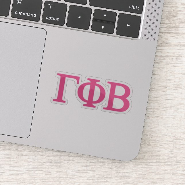 Gamma Phi Beta Big Script Sticker (Detail)