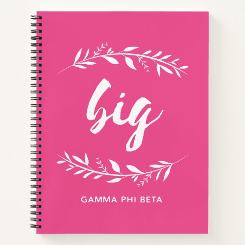 Gamma Phi Beta Big Wreath Notebook