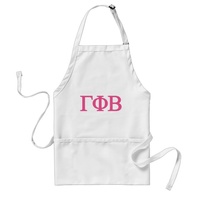 Gamma Phi Beta Lil Big Logo Adult Apron (Front)