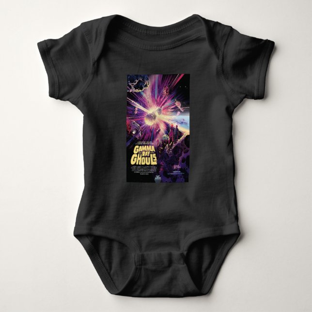Gamma Ray Burst Pulsars Kilonova Cosmic Collision Baby Bodysuit (Front)