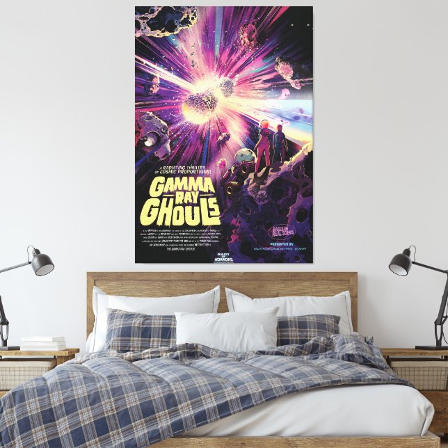 Gamma Ray Burst Pulsars Kilonova Cosmic Collision Canvas Print (Insitu(Bedroom))