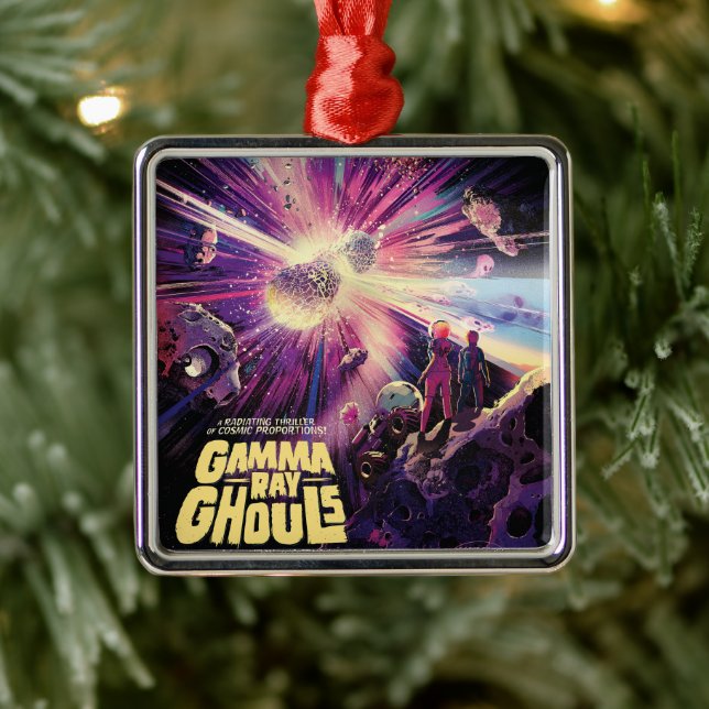 Gamma Ray Burst Pulsars Kilonova Cosmic Collision Metal Ornament (Tree)