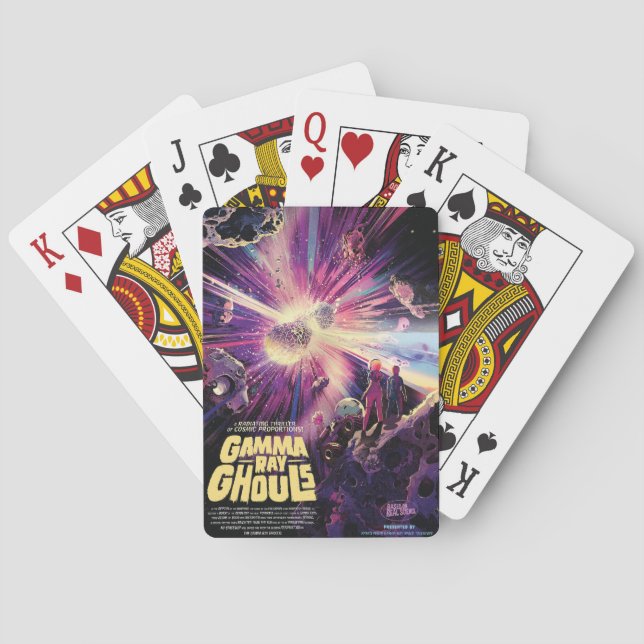 Gamma Ray Burst Pulsars Kilonova Cosmic Collision Poker Cards (Back)
