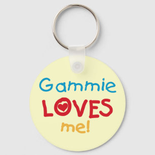 Gammie Loves Me T-shirts and Gifts Keychain