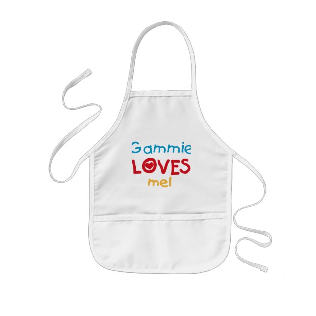 Gammie Loves Me T-shirts and Gifts Kids' Apron (Front)