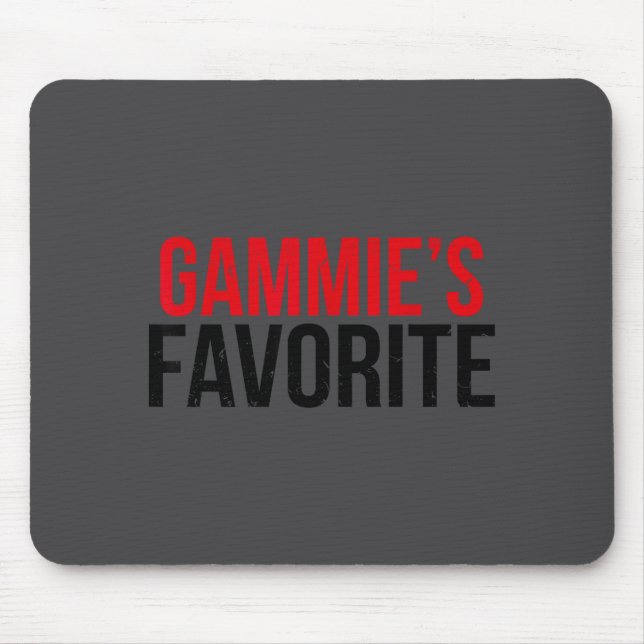 Gammie’s Favorite Grandkid Humor For Kids Teens Fa Mouse Pad (Front)