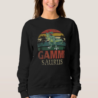 Gammisaurus Rex Dinosaur Gammi Saurus Family Sweatshirt