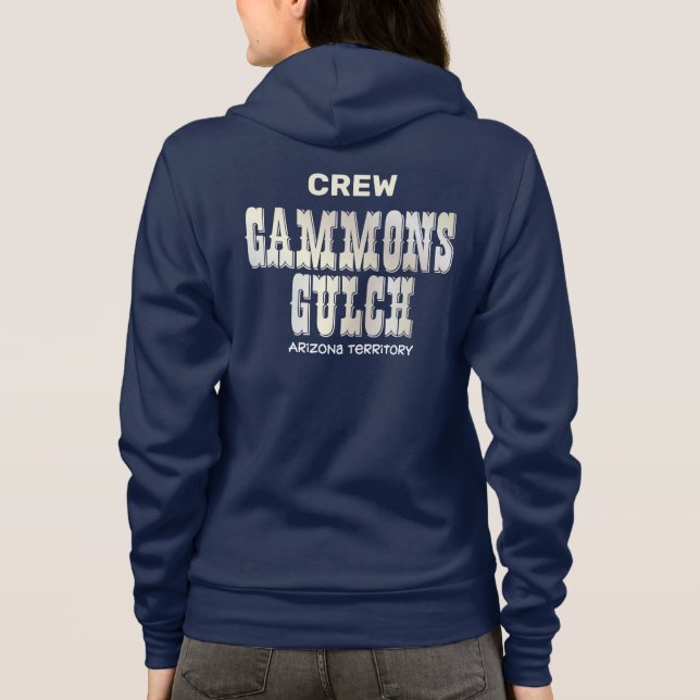 Gammons Gulch Movie Film Crew Hoodie (Back)