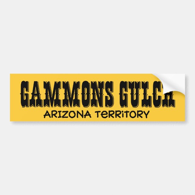 Gammons Gulch Movie Set Bumper Sticker (Front)
