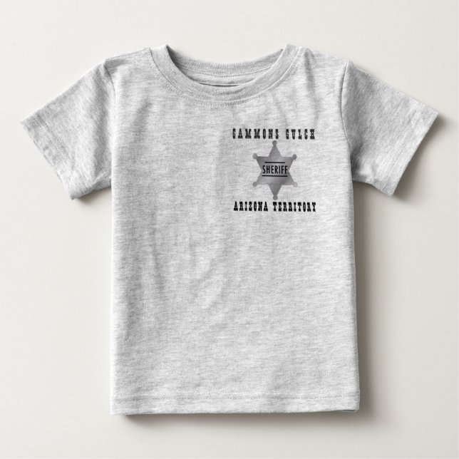 Gammons Gulch Sheriff Infants Tshirt (Front)