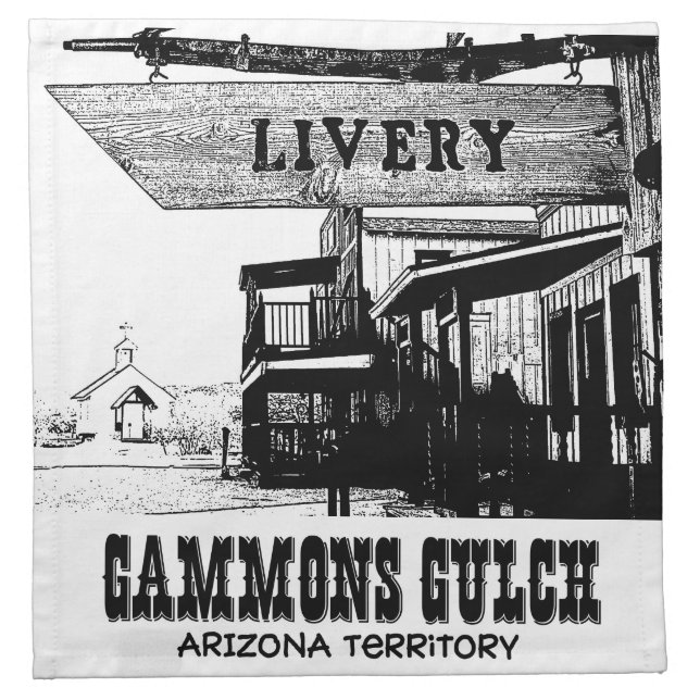 Gammons Gulch The Livery Napkins (Front)