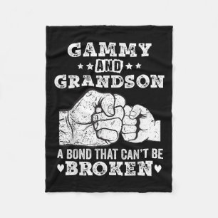 Gammy And Grandson A Bond That Can't Be Broken Gam Fleece Blanket