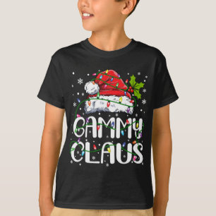 Gammy Claus Christmas Santa Hat Matching Family Xm T-Shirt