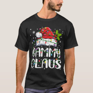 Gammy Claus Christmas Santa Hat Matching Family Xm T-Shirt