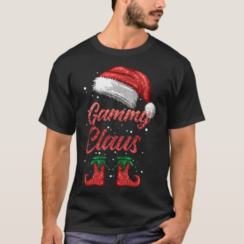 Gammy Claus Matching Family Merry Christmas Santa  T_Shirt