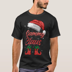 Gammy Claus Matching Family Merry Christmas Santa  T-Shirt