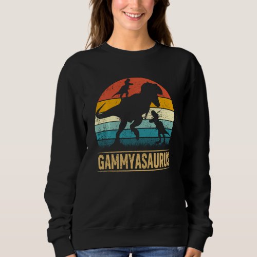 Gammy Dinosaur Rex Gammysaurus 2 Kids Mother S Day Sweatshirt