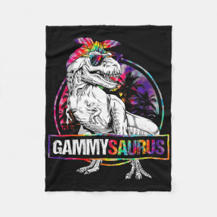 Gammysaurus Dinosaur Gammy Saurus Family Matching  Fleece Blanket