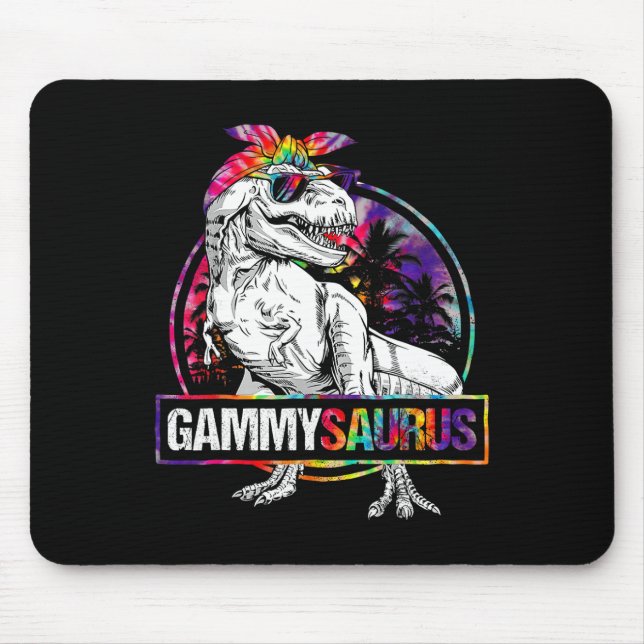 Gammysaurus Dinosaur Gammy Saurus Family Matching  Mouse Pad (Front)