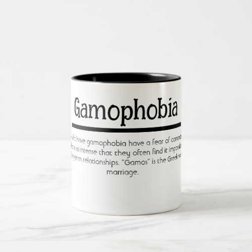 Gamophobia Love  Two_Tone Coffee Mug
