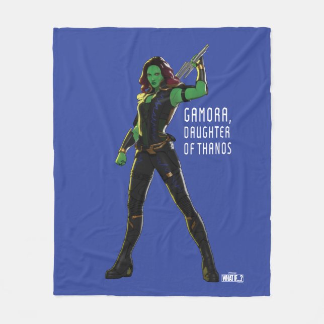 Gamora, Daughter of Thanos Fleece Blanket (Front)