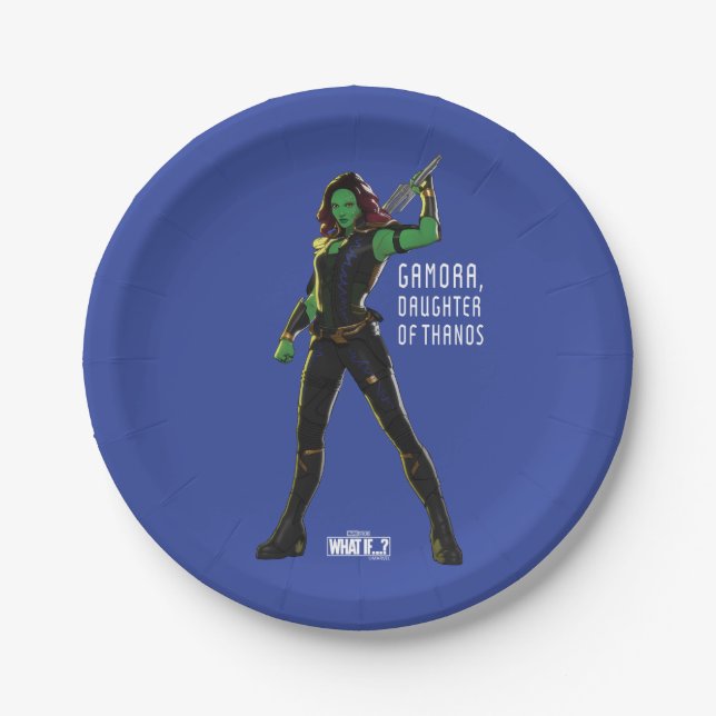 Gamora, Daughter of Thanos Paper Plates (Front)