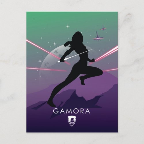 Gamora Heroic Silhouette Postcard