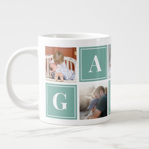 Gampa Photo Collage Custom Giant Coffee Mug