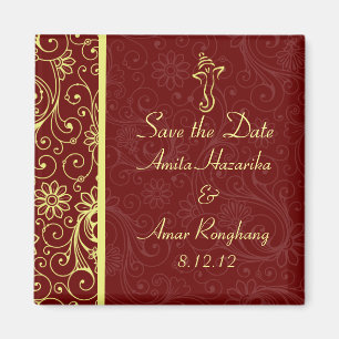 Ganapati Wedding Favor Magnets