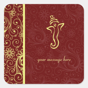 Ganapati Wedding Stickers