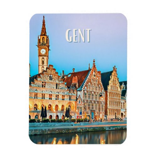 Gand Belgique Photo Vintage  Magnet