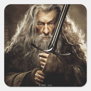 Gandalf Character Poster 1 Square Sticker