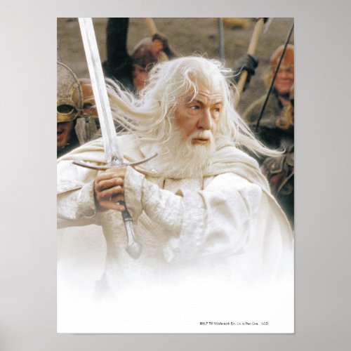 GANDALF Fight with Sword Poster