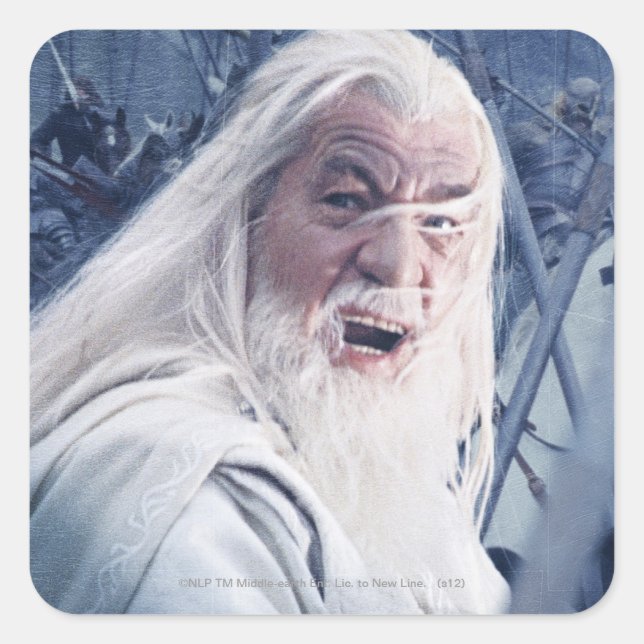 GANDALF™ In Battle Square Sticker (Front)