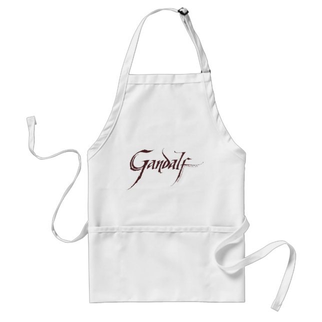 Gandalf Name Solid Adult Apron (Front)