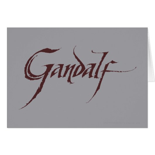 Gandalf Name Solid Cards (Front Horizontal)