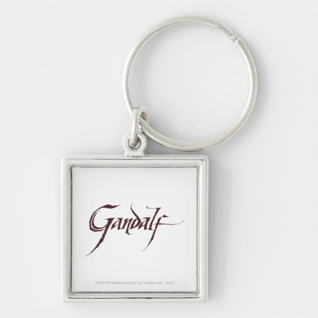 Gandalf Name Solid Keychain (Front)