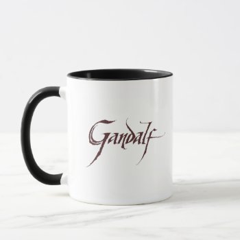 Gandalf Name Solid Mug by thehobbit at Zazzle