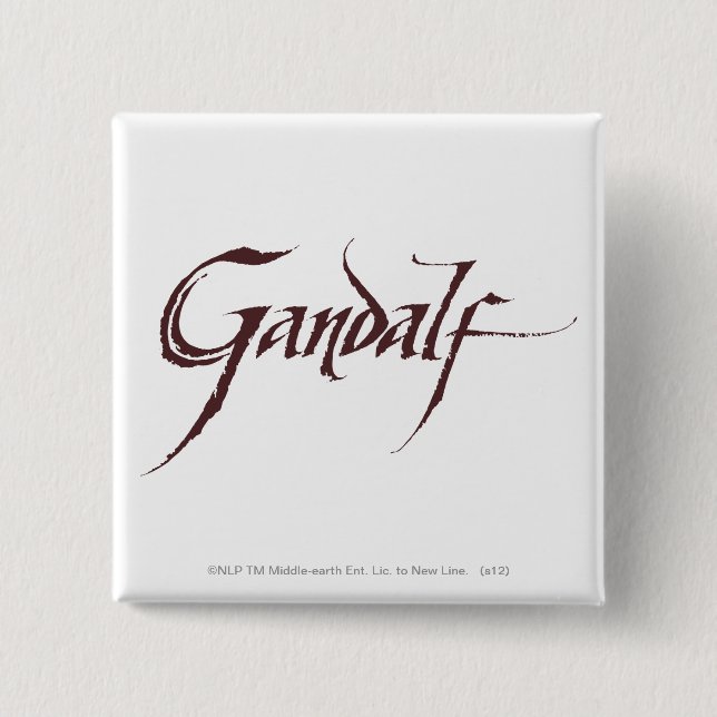 Gandalf Name Solid Pinback Button (Front)