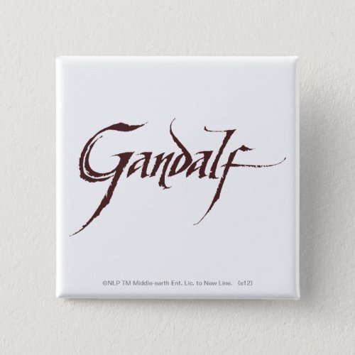 Gandalf Name Solid Pinback Button