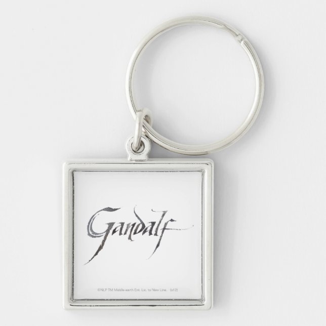 Gandalf Name Textured Keychain (Front)