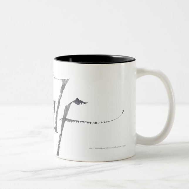 Gandalf Name Textured Two-Tone Coffee Mug (Right)
