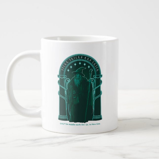 GANDALF™ "Speak Friend And Enter" Doors of Durin Giant Coffee Mug (Left)