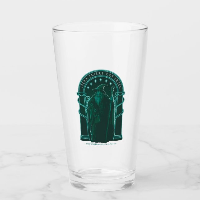 GANDALF™ "Speak Friend And Enter" Doors of Durin Glass (Front)