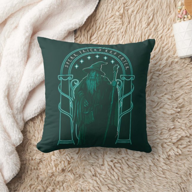 GANDALF™ "Speak Friend And Enter" Doors of Durin Throw Pillow (Blanket)