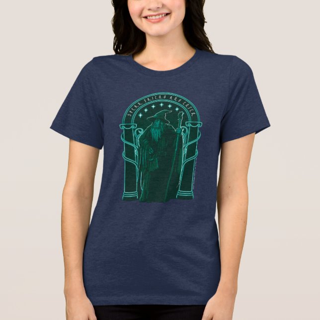 GANDALF™ "Speak Friend And Enter" Doors of Durin Tri-Blend Shirt (Front)