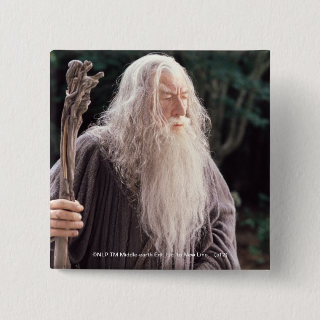 GANDALF™ Standing Pinback Button (Front)